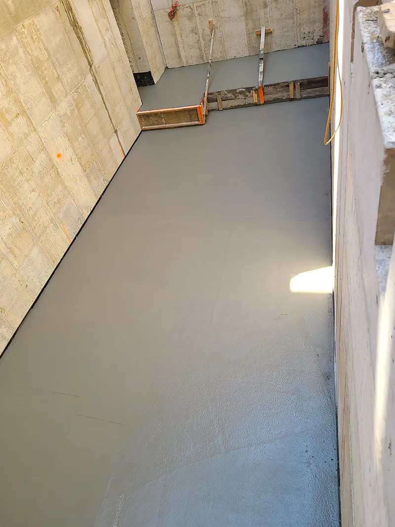 Finished slab